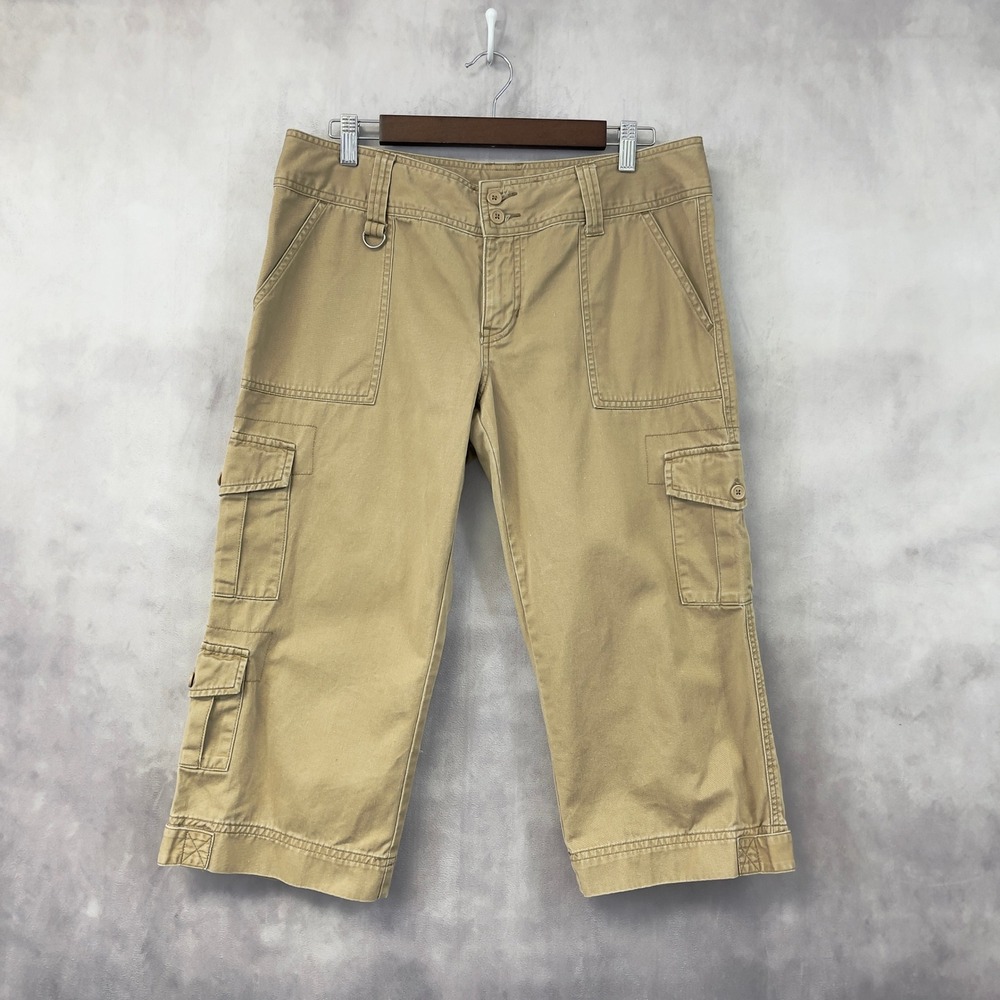VTG OP Cargo Pants Womens 13 Cropped Minimal Y2K Utility Street Indie Gorpcore